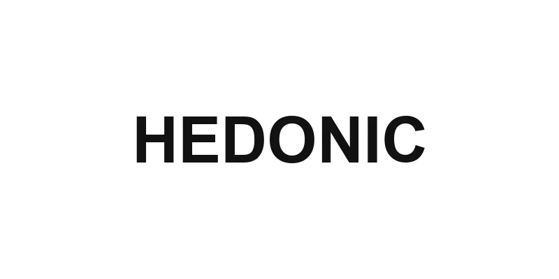 HEDONIC — логотип бренду