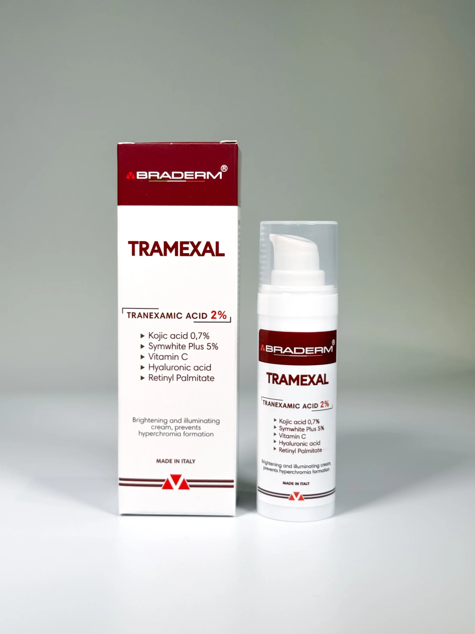 IMG_9004 Освітлюючий крем проти пігментації Braderm Tramexal Cream 30 ml - Зображення 1